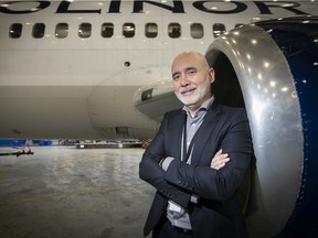 Nolinor's Marco Prud'homme, in the hangar in Mirabel in 2019, is OWG's chief executive officer.