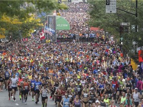 Organizers of the Montreal Marathon issued a statement saying they were profoundly saddened to learn at a runner had died after participating in the race.