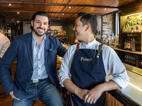 Kevin Demers, left, and chef Chanthy Yen at Parliament Pub & Parlour.