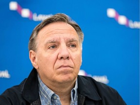 "Unfortunately, those who were here before me didn’t meet their targets for 2020," said Premier François Legault, seen in a file photo.