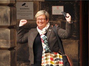 "We are calling for parliament to be recalled immediately," said Scottish National Party lawmaker Joanna Cherry, seen here Aug. 30, 2019.