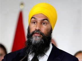 NDP leader Jagmeet Singh launches his election campaign in Ontario on Sept. 11, 2019.