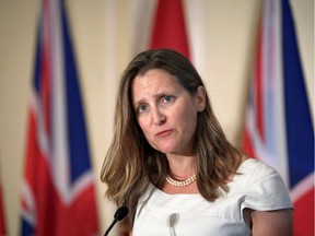Canadian Foreign Minister Chrystia Freeland in August 2019.