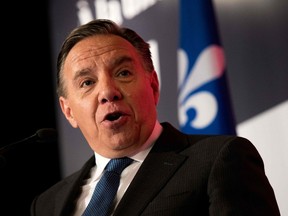 Premier François Legault, seen in a file photo, says he will soon release a grocery list of questions for the federal leaders during the election campaign.