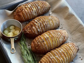 Hasselback Potatoes from Rocky Mountain Cooking by Katie Mitzel.