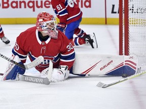 Canadiens goalie Cayden Primeau will start tonight's game for the Habs against the Avalanche