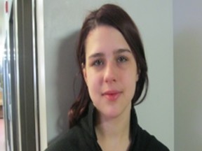 Marie-Pierre Thériault is 5-foot-3, weighs about 140 pounds, has brown hair and brown eyes.