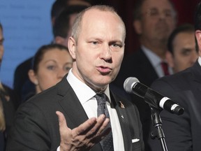 Michel Leblanc, seen in a file photo, warned the bylaw could drive builders outside of central Montreal, thus benefiting the 450 region at the expense of the city centre.