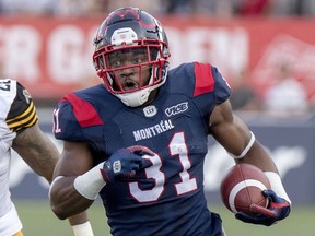 "In this league, 1,000 yards is meaningful because this is a passing league," Alouettes tailback WIlliam Stanback says.