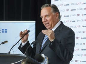 "I find it pretty special that Mr. Trudeau comes and says he's ready to contest a law against the popular will of Quebecers," Legault, seen in a file photo, told reporters on Tuesday.