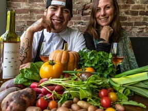 Juan Lopez Luna and Lindsay Brennan, partners and co-owners of Alma, an Outremont restaurant and wine bar on Sunday October 13, 2019.