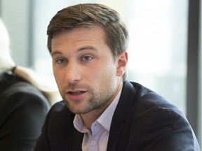 Quebec solidaire MNA co-and co spokesperson  Gabriel Nadeau-Dubois in 2018.