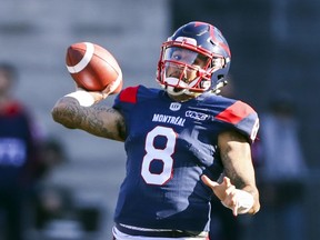 "I want to be a great quarterback, but I don't need to hold everything in and keep that weight on me," Alouettes quarterback Vernon Adams Jr. says about his poor performance last week.