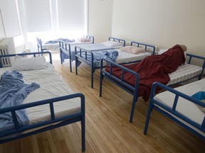 The bedroom at the Chez Doris women's shelter in Montreal Oct. 10, 2014.