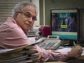 Jeff Derevensky, McGill professor and video-game addiction expert, says addiction to video games is a huge problem for young people everywhere. He is seen here in his office on Oct. 10, 2019.