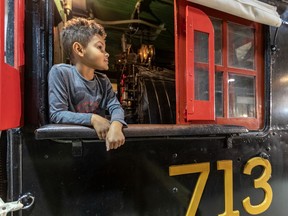 "I love trains more than you do," blurts out 4-year-old Nicolas Bergeron at a recent tour of the Exporail train museum in St-Constant.