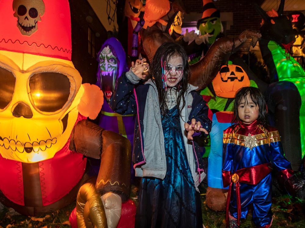 Halloween in Montreal 'No, I don't really care' about the rain, says