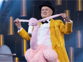 John Cleese shows his sense of ceremony as he receives a lifetime achievement award at the German Comedy Awards in Cologne in October.