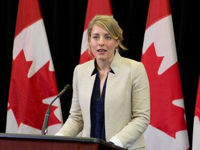 "There are more risks for entrepreneurs to launch new businesses and to invest" in Montreal, says Mélanie Joly, seen in a file photo.