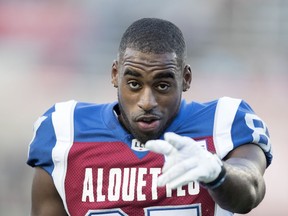 Alouettes receiver Eugene Lewis went over 1,000 yards this season against the Tiger-Cats on Saturday, Oct. 26, 2019,  becoming the first Montreal receiver since B.J. Cunningham in 2017 to eclipse the mark.