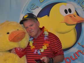 Bruce Charron was a founder of the Andy Collins for Kids Foundation, which has raised nearly $5 million for the Montreal Children's Hospital during the last two decades. The rubber duck symbol is synonymous with the Andy Collins for Kids Foundation. Credit: Courtesy of Andy Collins for Kids Foundation.