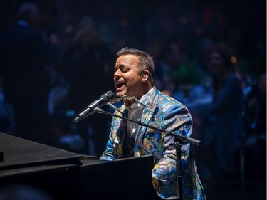 PIANOMAN MAKES MAGIC: Christian Marc "Pianoman" Gendron hits all the right notes at the 2019 Bal des lumières.