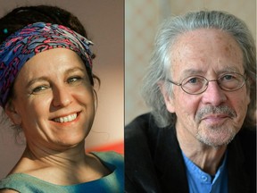 Polish author Olga Tokarczuk and Austrian novelist and playwright Peter Handke were awarded the 2018 and 2019 Nobel Prizes for literature on Oct. 10, 2019.