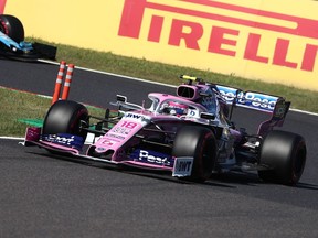 Racing Point's Canadian driver Lance Stroll takes part in the qualifying session for the Formula One Japanese Grand Prix at Suzuka on  Saturday, Oct. 13, 2019.