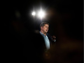 The Leader of Canada's Conservatives Andrew Scheer campaigns for the upcoming election in Drummondville, Quebec, Canada October 18, 2019.  REUTERS/Carlos Osorio