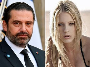 Candice van der Merwe met Mr Hariri at a private resort in the Seychelles in 2013 when she was 20. The married father of three, who is Lebanon's most powerful Sunni politician, was 43.