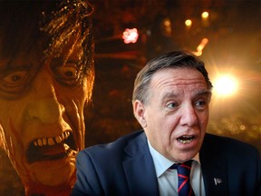 While the spirit world may not be spooked by the weather forecast, Premier François Legault says he will leave it up to the municipalities to decide if the little ones can go trick-or-treating Thursday night or Friday night: "What's important is there be an evening for our little monsters. Children love this."