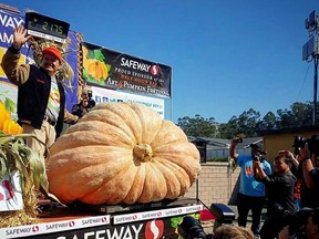 A 2,175 pound pumpkin, obviously