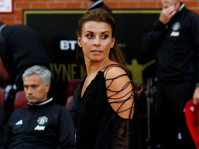 Coleen Rooney, wife of former Manchester United and England footballer Wayne Rooney, attends a testimonial match for her husband at Manchester United's Old Trafford stadium, August 3, 2016.   Action Images via Reuters / Jason Cairnduff  Livepic EDITORIAL USE ONLY/File Photo