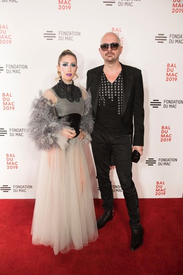 THE COOL FACTOR IS HIGH: DJ Miss Shelton and Jérémie (one half of famed Canadian stylist duo Pascal et Jérémie) exude creativity & cool at the recent MAC Ball.