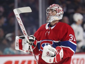 Canadiens Carey Price had a 10-4-2 record with a 2.61 goals-against average and a .917 save percentage going into Tuesday night's game.