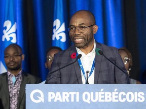 "The Quebec nation is waking up and soon Quebecers will say yes because they will have started to dream again of what can be in an independent Quebec," new PQ president Dieudonné Ella Oyono told supporters at party gathering on Sunday, Nov. 10, 2019.