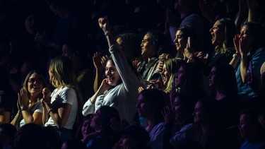 Fans loving the Jonas Brothers concert at the Bell Centre in Montreal on Wednesday November 27, 2019.