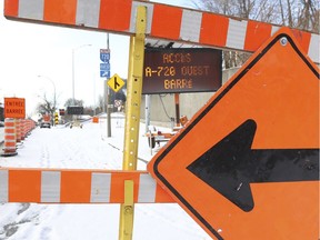 The Ville-Marie Expressway and Highway 20 will both be closed westbound today between the Robert-Bourassa Blvd. exit and the St-Pierre Interchange.