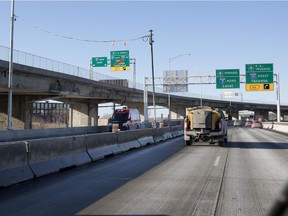 The new lower section of Highway 15 connecting the Champlain Bridge to the Décarie Expressway as part of the Turcot Interchange project in Montreal on Dec. 18, 2018.