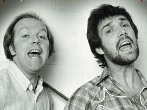 In 1981, Rick Blue (left) and George Bowser were a 1960s cover band playing at downtown Montreal bars such as Déjà Vu on Bishop St. and the Cock 'n' Bull pub on Ste-Catherine St. W. They then reinvented themselves as a musical comedy team that remains wildly popular.