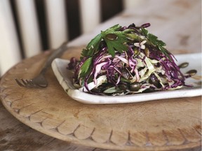 Brave or experienced cooks will be able to cut corners, eliminating, for example, the roasted pumpkin seeds you make to top off this salad.