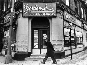 This photo was published Nov. 29, 1973 along with a story on the closing of family-run Westmount gourmet grocery store Gordon and Son, a victim of changing tastes and competition. Both Steinberg and Dominion opened stores within a block.