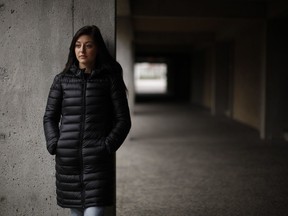 Former University of Victoria coxswain Lily Copeland is photographed at UVic campus in Victoria, B.C., on Saturday, Nov. 16, 2019.