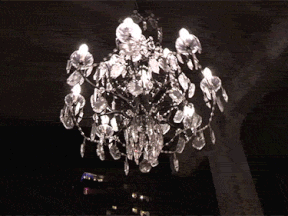 Vancouver’s latest public art installation — a giant chandelier — hangs under the Granville St. Bridge.