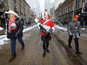 The Grey Cup was paraded down Stephen Avenue mall to the Olympic Plaza to kick off the 107th Grey Cup festivities in Calgary on Tuesday, Nov. 19, 2019.