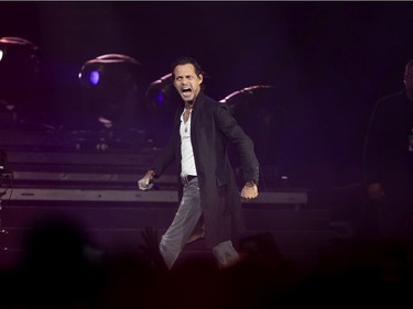 Marc Anthony performs at the Bell Centre in Montreal on Monday, Nov. 11, 2019.