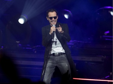 Marc Anthony performs at the Bell Centre in Montreal on Monday, Nov. 11, 2019.