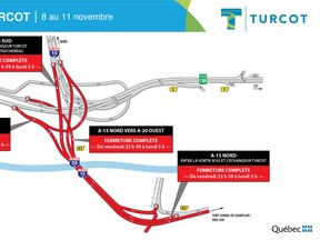 Planned road closures for the weekend.