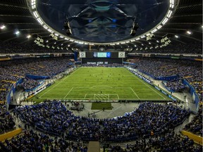 The Olympic Stadium was sold out for an MLS playoff match between the Montreal Impact and Toronto FC in Montreal on Nov. 22, 2016.