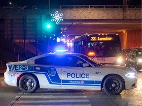 Eastbound traffic on Highway 40 was reduced to a crawl after a road rage incident in Montreal on Monday, Dec. 2, 2019.